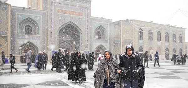 زیبایی های بارش اولین برف زمستانی در مشهد 5