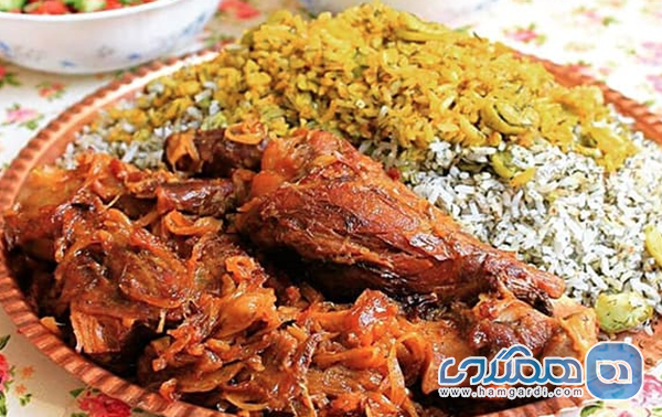 باقالی پلو با گوشت (تهران، مازندران، گیلان)