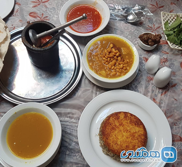 غذاهای پیشنهادی سفره خانه سنتی مظفری (Mozaffari Traditional Restaurant)