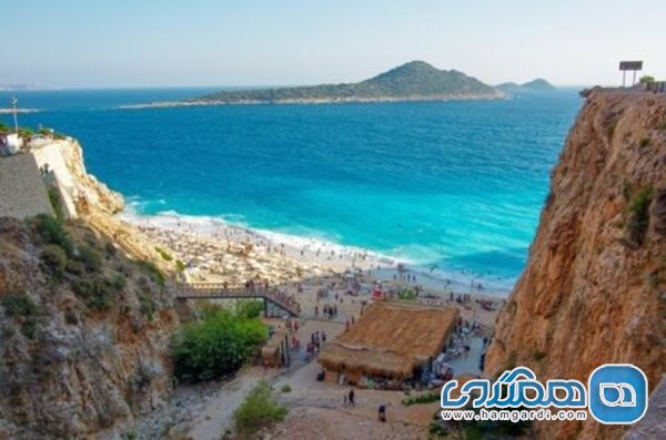 نمای هوایی از شهر آنتالیا و ساحل دریای مدیترانه