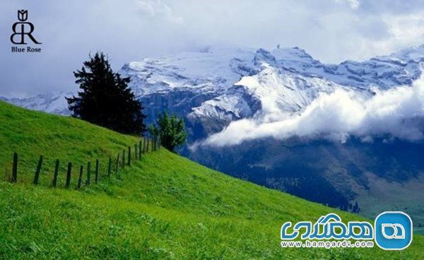 مناظر بکر رشته کوه آلپ در تور اروپا سوئیس