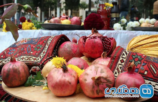 جشنواره های پاییزی میوه: انار، سیب و خرمالو