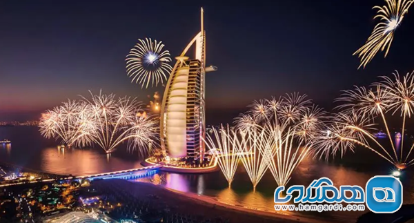 دبی (تمرکز بر گالا و آتش بازی)