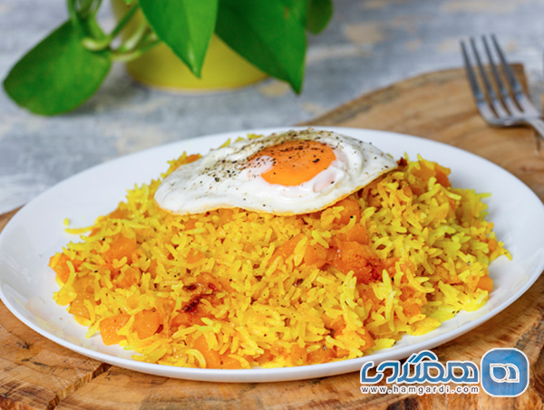 کدو پلو (کیی پلا) مازندرانی؛ عطر دارچین و زعفران