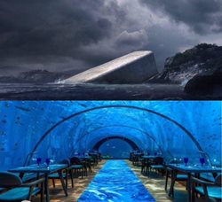 اولین رستوران زیرآبی اروپا در نروژ افتتاح شد !!