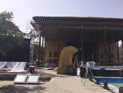مرمت سقف ایوان کاخ چهلستون بعد از یکصد سال به پایان رسید