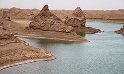 دریاچه شهداد کرمان در دل کویر لوت + تصاویر