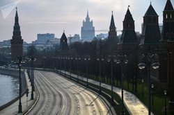 خیابان های خالی مسکو در زمان قرنطینه + تصاویر