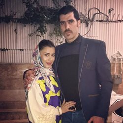 شهرام محمودی در کنار همسرش + عکس