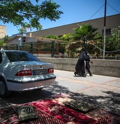 پیاده روهای شیراز در تسخیر خودروها + تصاویر