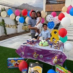 جواد نکونام در جشن تولد پسرش + عکس