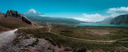 قله دماوند و سد لار در یک قاب + عکس