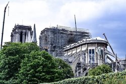 بازسازی کلیسای نوتردام فرانسه به کجا رسید؟