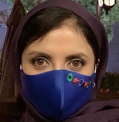 رویا میرعلمی و ماسک گل گلی اش + عکس