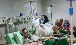 وضعیت بیمارستان کامکار در روزهای قرمز قم + عکسها