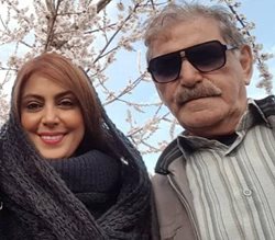 نیلوفر شهیدی در کنار پدرش + عکسها