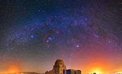 آسمان زیبای کاخ ساسانی سروستان + عکسها