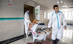 وضعیت بحرانی بیمارستان تخصصی کرونا در کرمانشاه + تصاویر