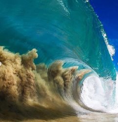 تصاویری زیبا از حفره موجهای قوی در هاوایی