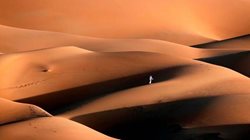 تپه های شنی صحرا لیوا در ابوظبی + عکس