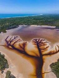 تصاویر هوایی جالب از رودخانه ای در استرالیا