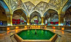 حمام تاریخی وکیل شیراز؛ بنایی با سقفی به زیبایی رنگین کمان