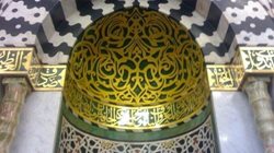 تصاویری از تزئینات و نقش و نگارهای داخل مسجد پیامبر