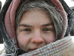 یخبندان شگفت انگیز در کراسنویارسک + عکسها