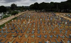 قبرستان قربانیان کرونا در برزیل + عکس