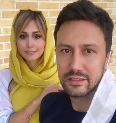 شوخی شاهرخ استخری با عیدی همسرش + عکس