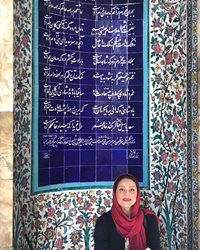 شبنم مقدمی در آرامگاه سعدی + عکس