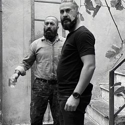مجید صالحی و میلاد کی مرام در نمایی از سریال سیاوش + عکس