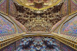 معماری زیبای مسجد نصیرالملک شیراز + عکس