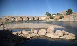کم شدن حجم آب رودخانه گاماسیاب + عکسها