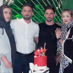 مهرداد و میلاد محمدی در کنار همسرانشان + عکس