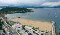 جدیدترین ساحل مصنوعی هنگ کنگ + عکسها