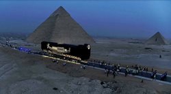 قایق باستانی فرعون به موزه عظیم مصر منتقل شد