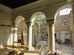 شروع مرمت بنای تاریخی زاهدی در شوشتر