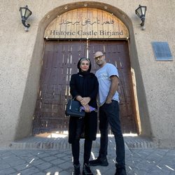 سفر حدیثه تهرانی و همسرش به بیرجند + تصاویر