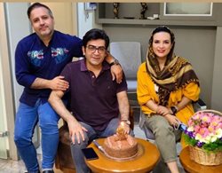 تولد 44 سالگی فرزاد حسنی در کنار دوستان + عکس