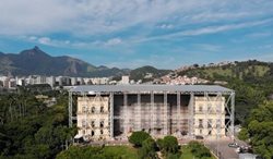 از نخستین مرحله بازسازی موزه ملی برزیل رونمایی شده است