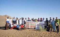 تور دو روزه گردشگری سلامت ماسه درمانی در بیابان لوت برگزار شد