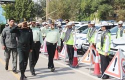 5200 نیروی پلیس تامین امنیت و نظم ترافیکی اربعین در کرمانشاه را برعهده دارند