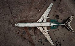 هواپیمای توپولف از رده خارج شده در کیش به فروش گذاشته شد