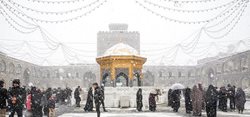 زیبایی های بارش اولین برف زمستانی در مشهد