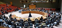 سکوت یک دقیقه ای اعضای شورای امنیت سازمان ملل به احترام شهید رئیسی و همراهانش
