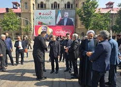 برگزاری مراسم بزرگداشت و تشییع پیکر امیرعبداللهیان در محوطه وزارت امور خارجه