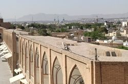 پشت بام بازار میدان نقش جهان اصفهان مرمت شد