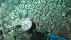 کاوشگران گنجینه ای از آثار تاریخی را در اعماق دریای جنوبی چین کشف کردند