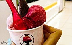 50% تخفیف خوشمزه ترین بستنی های اسکوپی در بستنی والیس شعبه مجتمع تجاری کورش